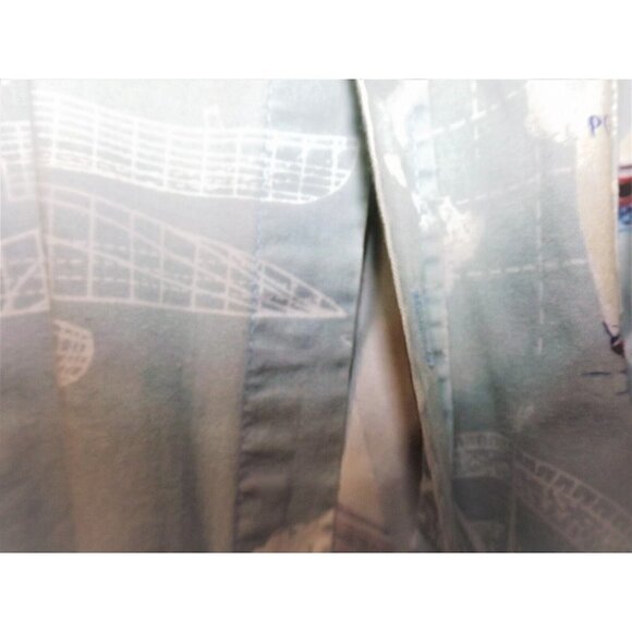 Michael Austin Rugged Wear XXL Short Sleeve Button Down Nautical FLAW READ! - Picture 5 of 6
